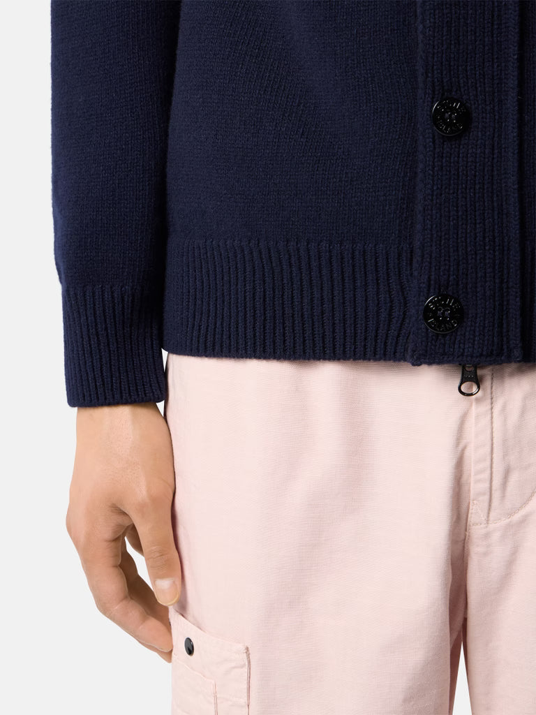 LAMBSWOOL CARDIGAN - NAVY