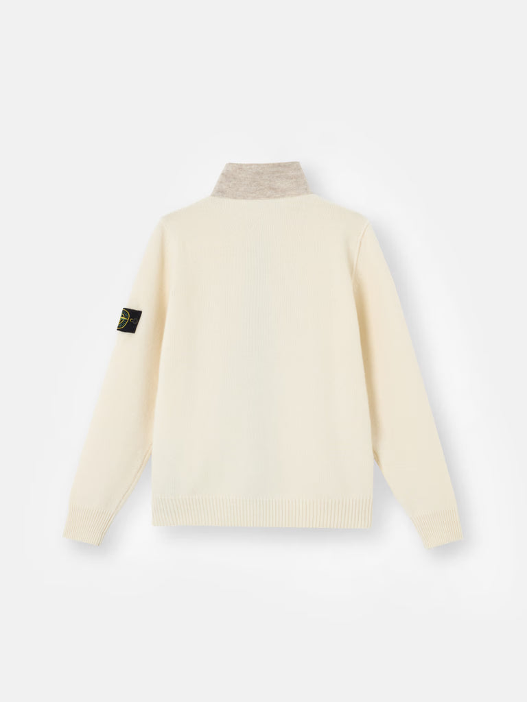 IVORY LAMBSWOOL CARDIGAN