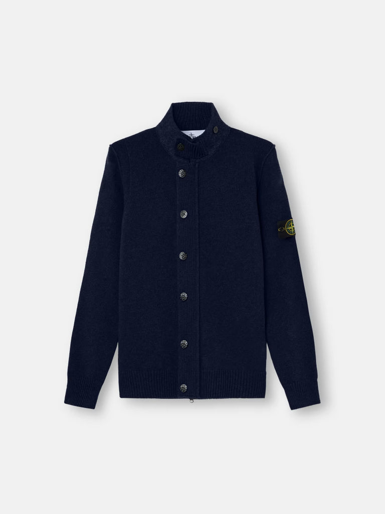 LAMBSWOOL CARDIGAN - NAVY
