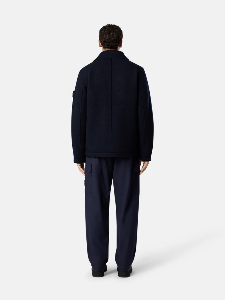 DOUBLE BREASTED PEA COAT FELTED RWS WOOL