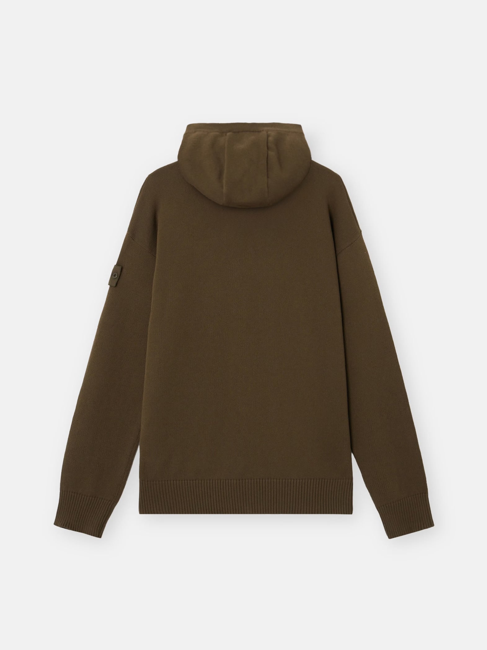 S.I GHOST COTTON CASHMERE ZIP-UP SWEATER - MILITARY GREEN