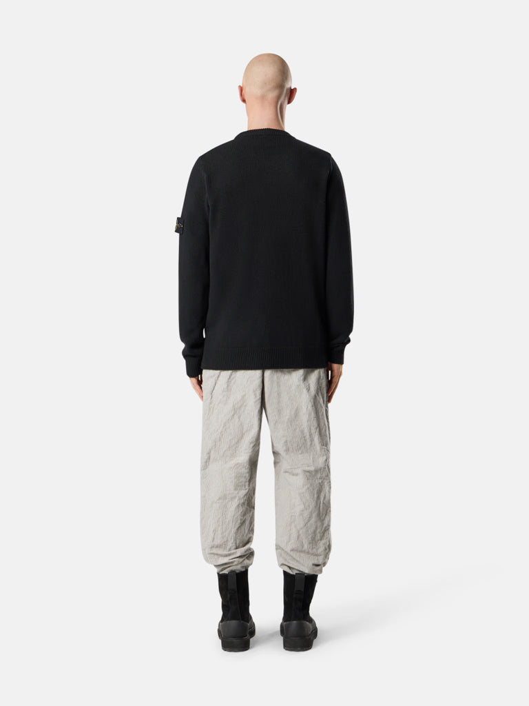 BLACK LAMBSWOOL CREWNECK SWEATER