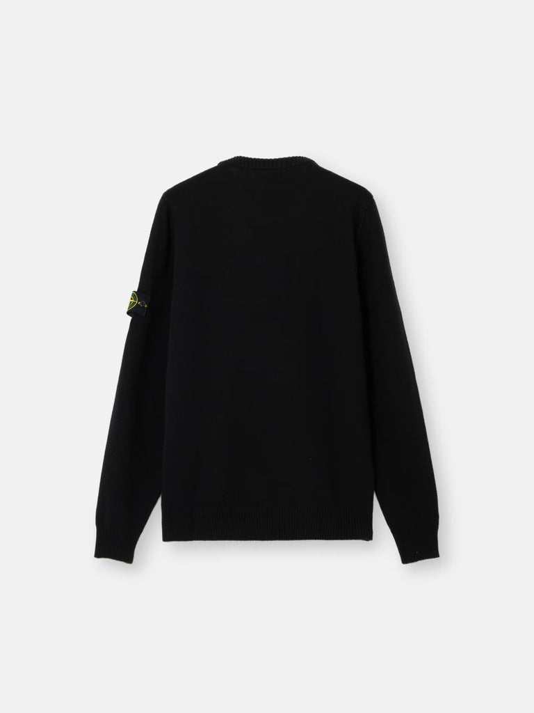BLACK LAMBSWOOL CREWNECK SWEATER