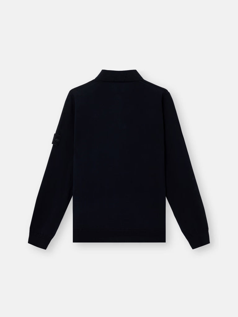 LONG SLEEVE POLO RWS WOOL SWEATER