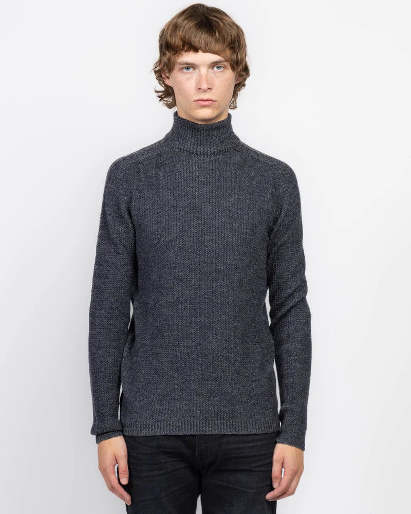 HANNES ROETHER TURTLENECK SWEATER - TORNADO/METRO