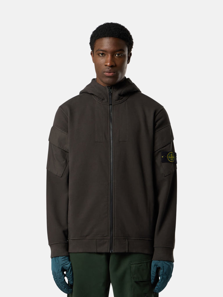 REGULAR-FIT ZIP-UP HOODED SWEATSHIRT