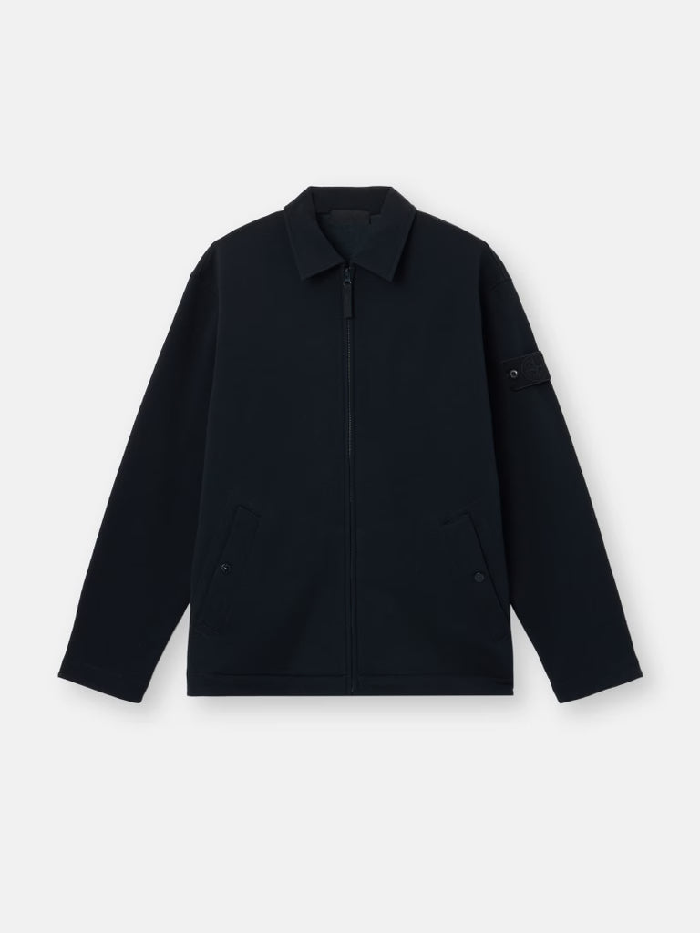 COTTON WOOL FLEECE GHOST - NAVY