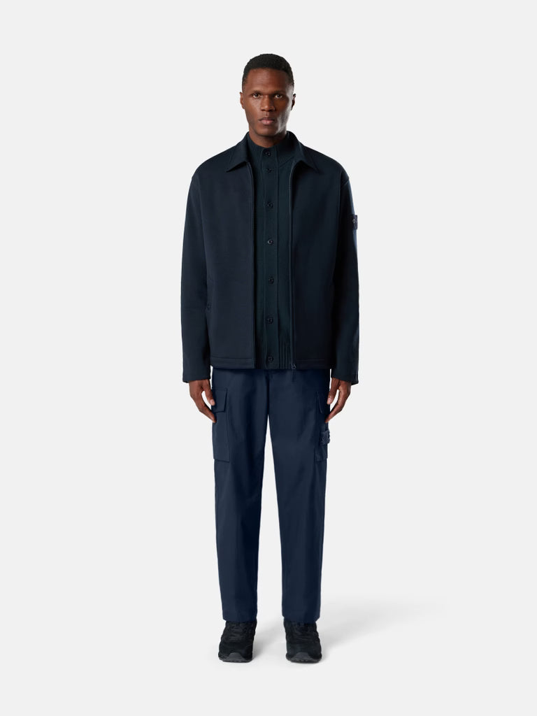 COTTON WOOL FLEECE GHOST - NAVY