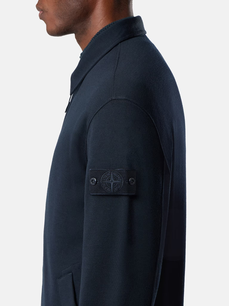 COTTON WOOL FLEECE GHOST - NAVY