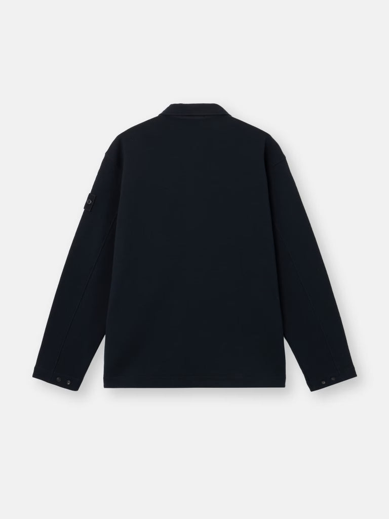COTTON WOOL FLEECE GHOST - NAVY