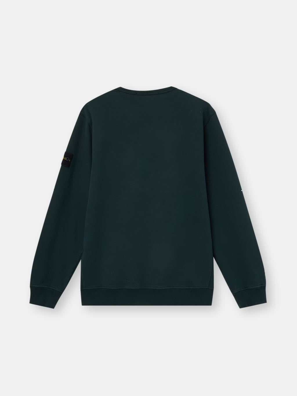 BRUSHED ORGANIC COTTON FLEECE SWEATSHIRT - DARK GREEN