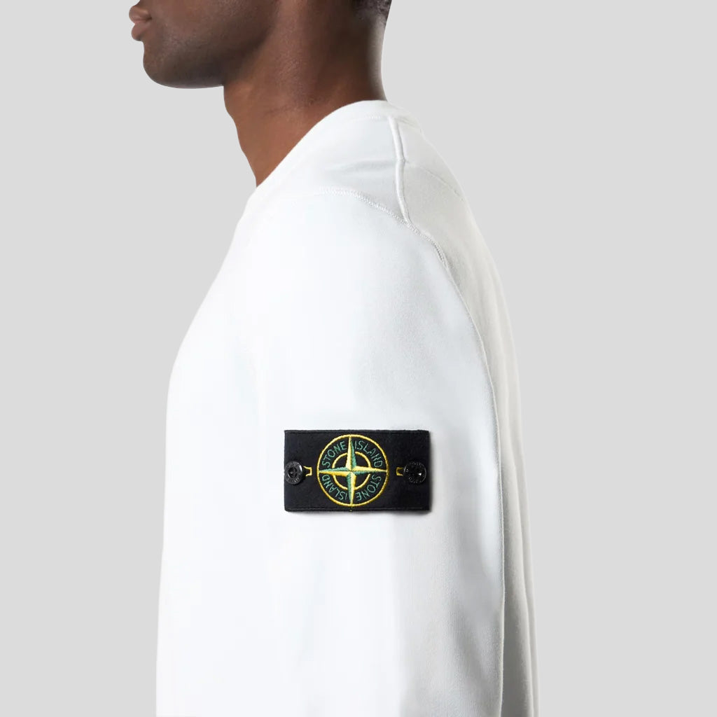 ORGANIC COTTON FLEECE CREW NECK SWEATSHIRT - SKY BLUE