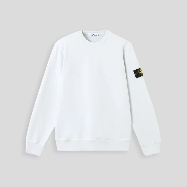 ORGANIC COTTON FLEECE CREW NECK SWEATSHIRT - SKY BLUE