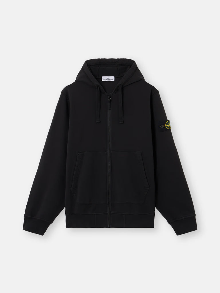 BLACK ORGANIC COTTON FLEECE