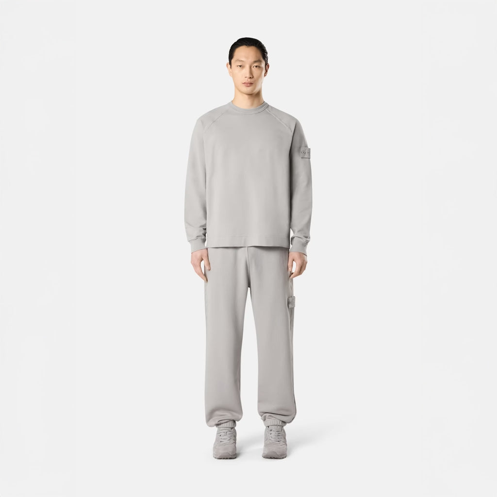 S.I. GHOST COTTON STRETCH FLEECE SWEATSHIRT - DUST GREY