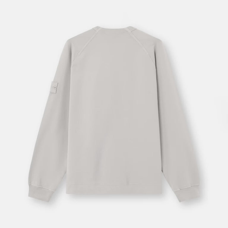 S.I. GHOST COTTON STRETCH FLEECE SWEATSHIRT - DUST GREY