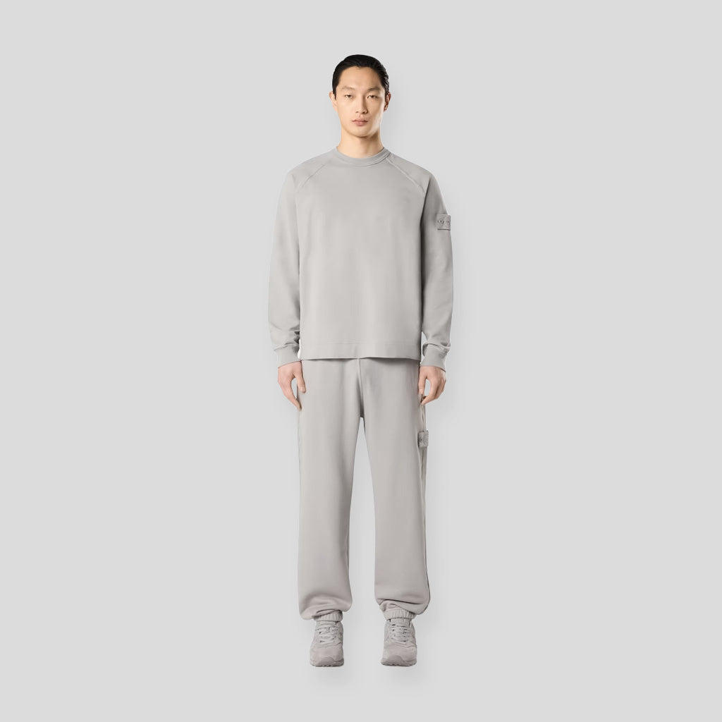 S.I. GHOST COTTON STRETCH FLEECE SWEATSHIRT - DUST GREY