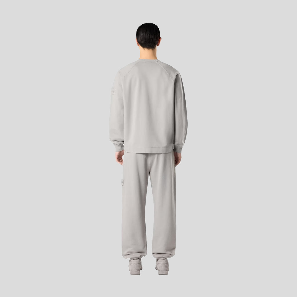 S.I. GHOST COTTON STRETCH FLEECE SWEATSHIRT - DUST GREY