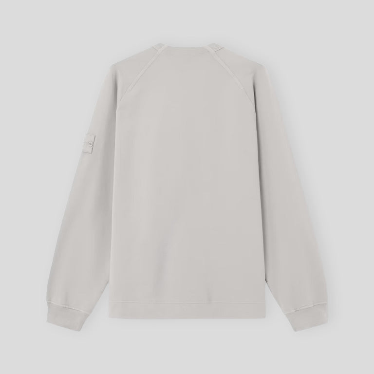 S.I. GHOST COTTON STRETCH FLEECE SWEATSHIRT - DUST GREY