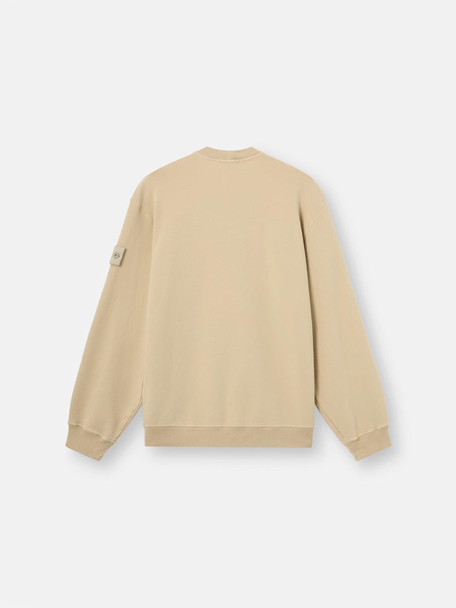 S.I GHOST STRETCH COTTON FLEECE CREWNECK - BEIGE