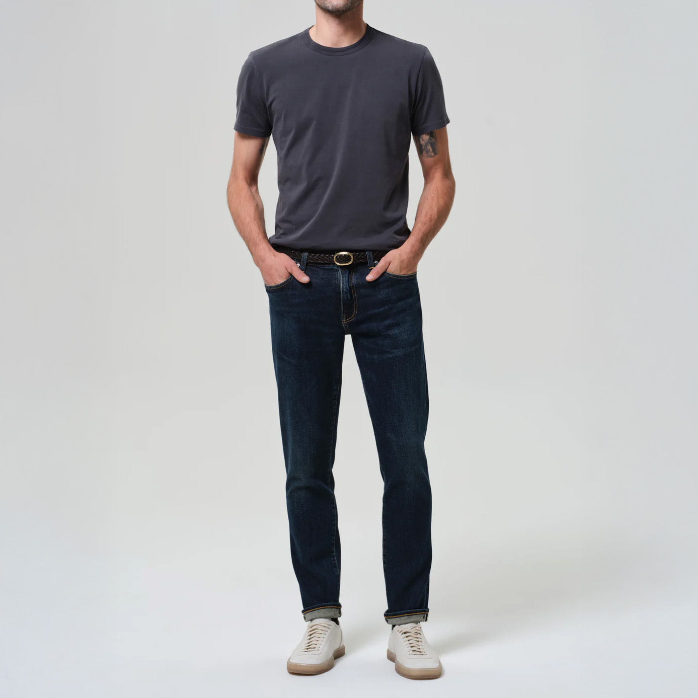 LONDON TAPERED SLIM CASHMERE DENIM - PROSPECT