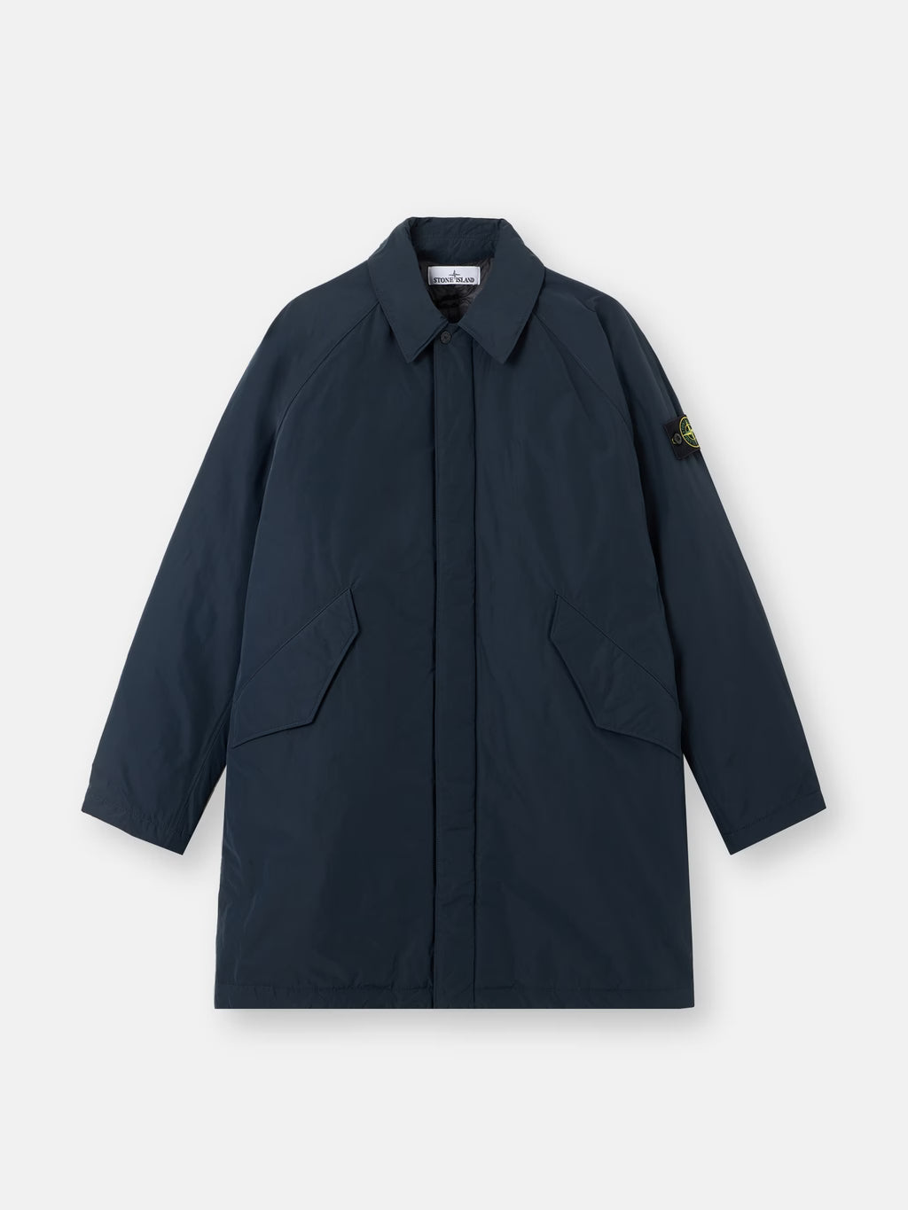 MICRO TWILL PADDED ANTI-DROP COAT - NAVY