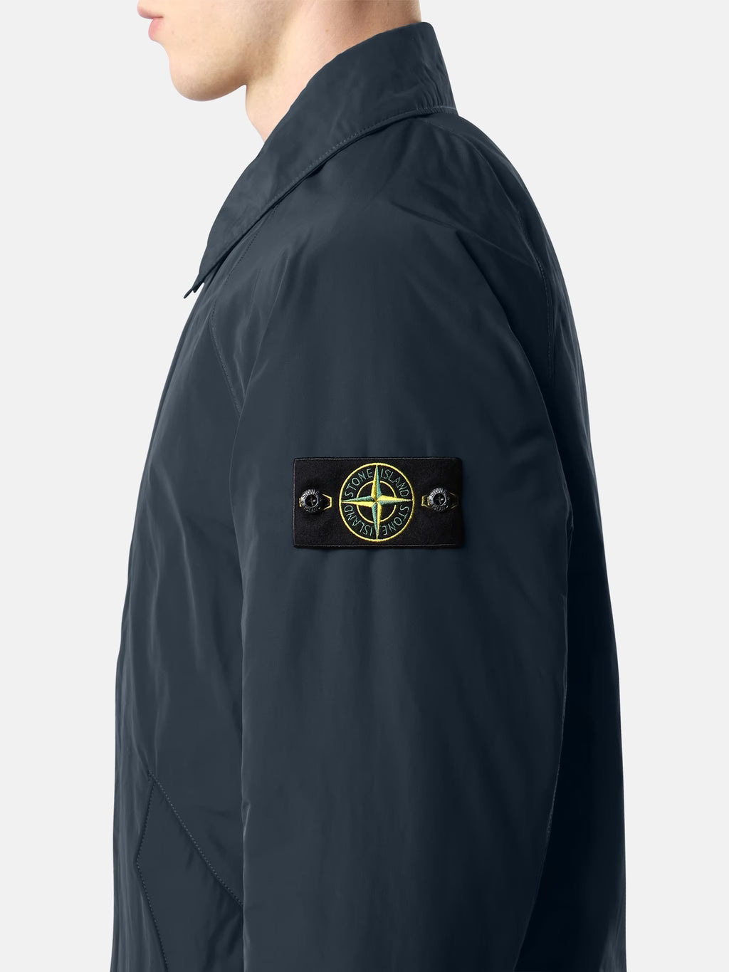 MICRO TWILL PADDED ANTI-DROP COAT - NAVY