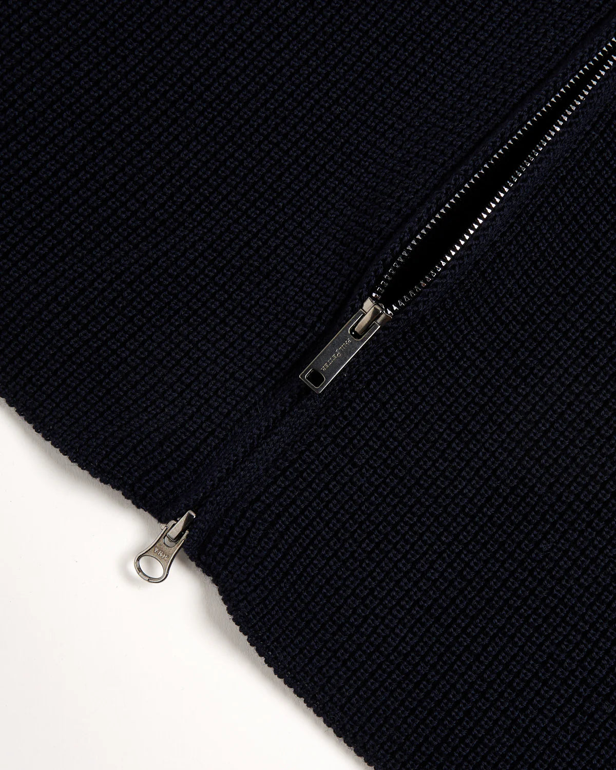 NAVY STITCH ZIPPER JACKET