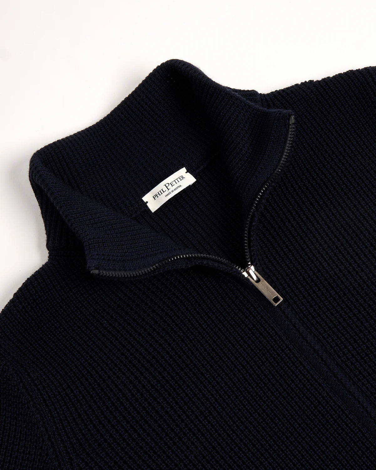 NAVY STITCH ZIPPER JACKET