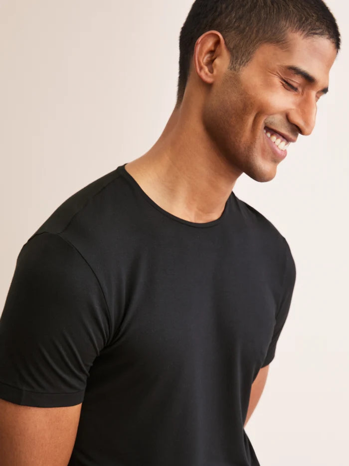 MICRO MODAL UNDERSHIRT - BLACK