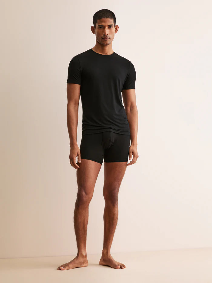 MICRO MODAL UNDERSHIRT - BLACK