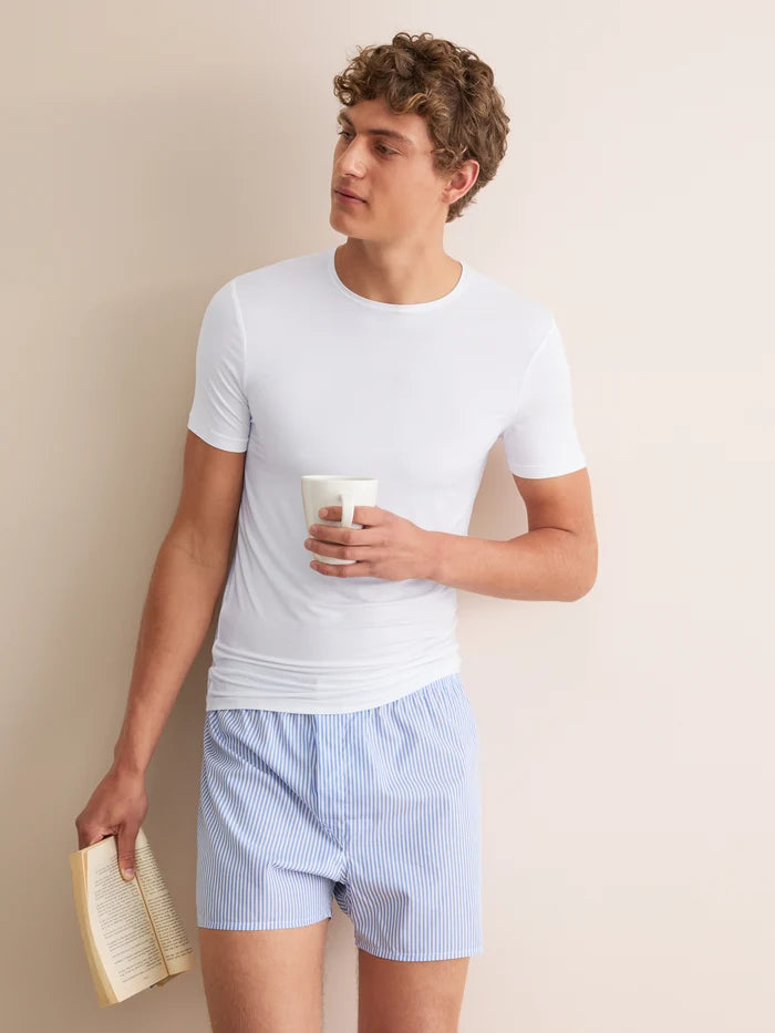 MICRO MODAL UNDERSHIRT - WHITE