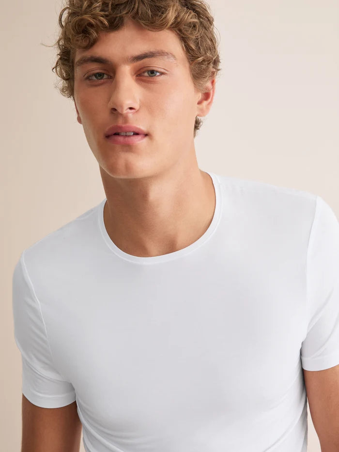 MICRO MODAL UNDERSHIRT - WHITE
