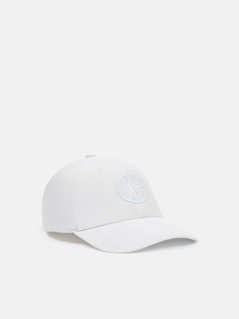 Micro-corduroy 6-panel cap with logo - Sky blue