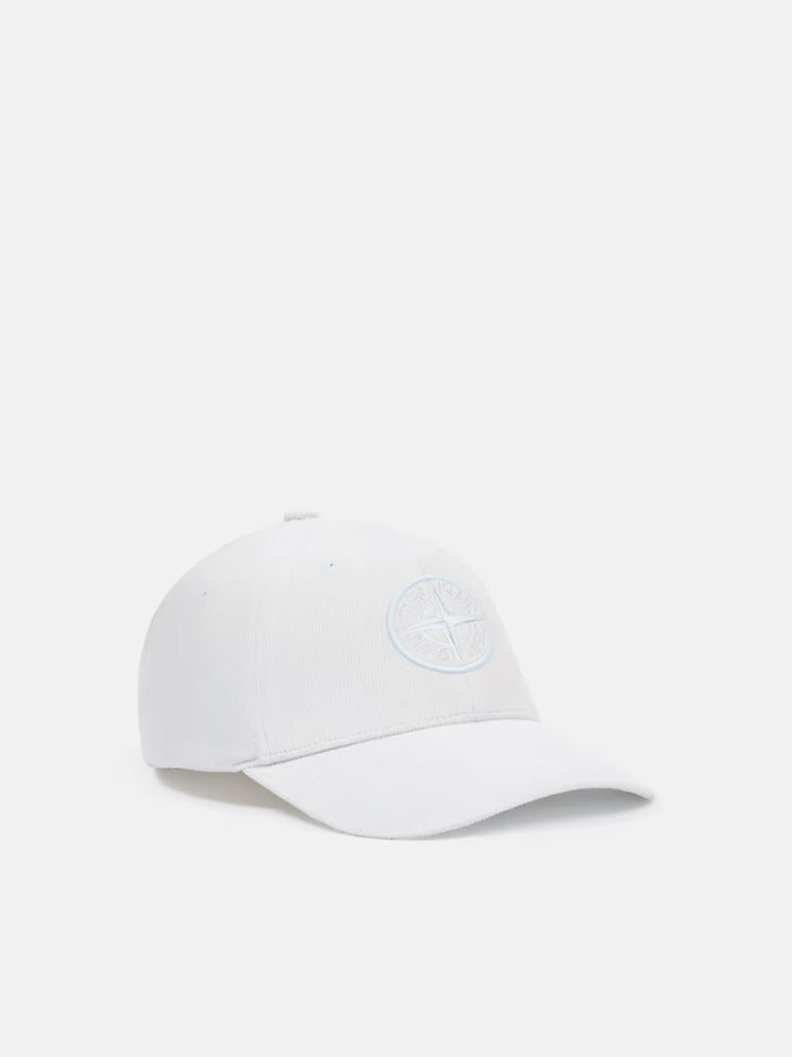 Micro-corduroy 6-panel cap with logo - Sky blue