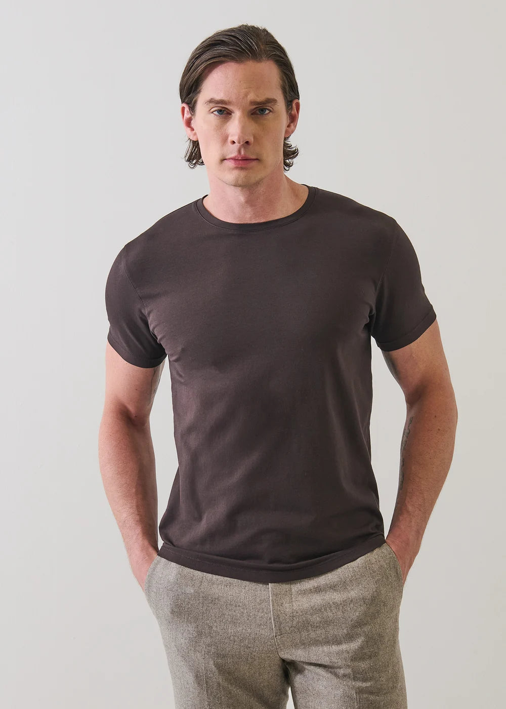 ICONIC T-SHIRT - GANACHE