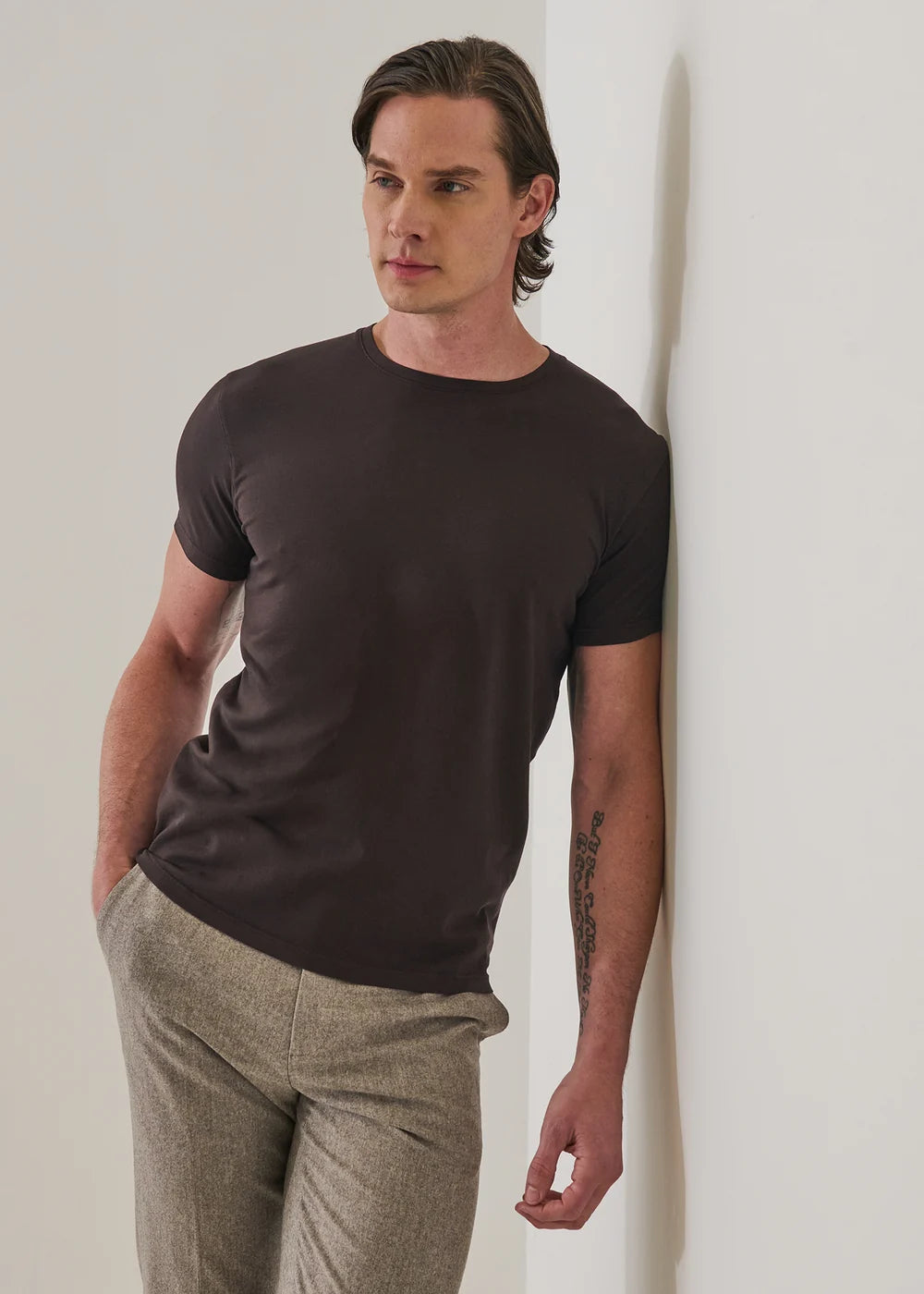 ICONIC T-SHIRT - GANACHE