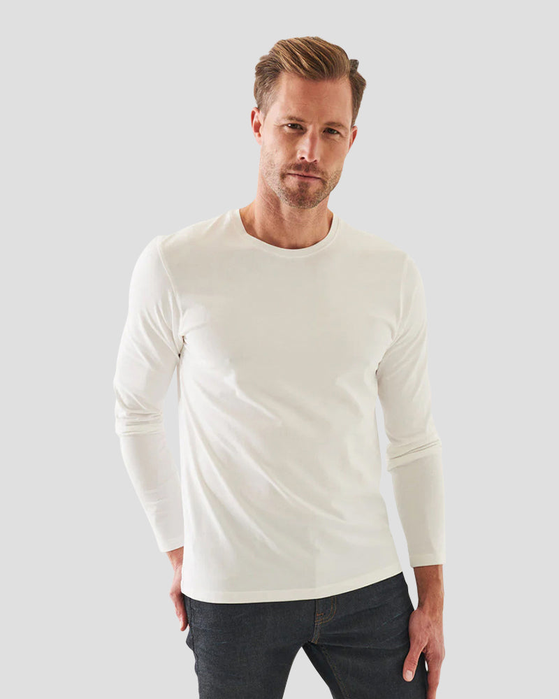 Long sleeve T-shirt  - White