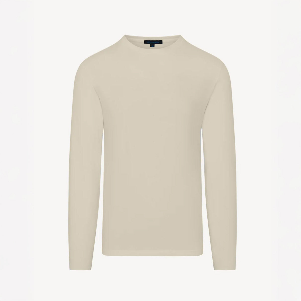PIMA COTTON STRETCH LONG SLEEVE T-SHIRT - FRAPPE