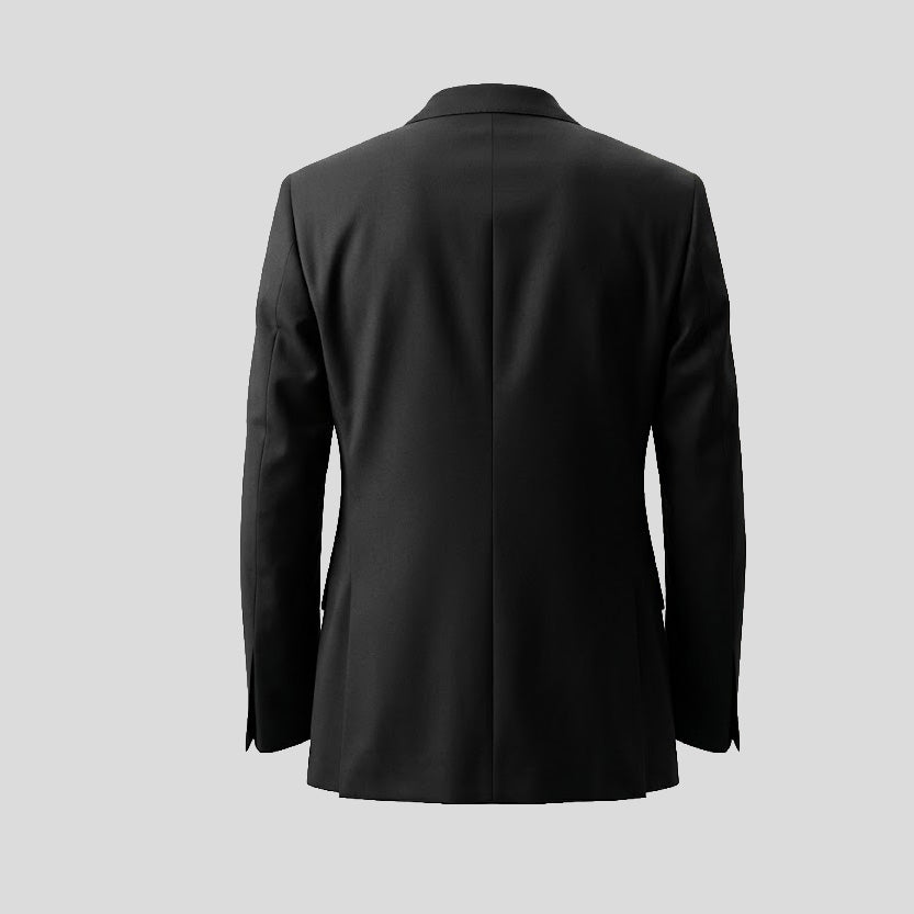 VIRGIN WOOL TUXEDO - BLACK