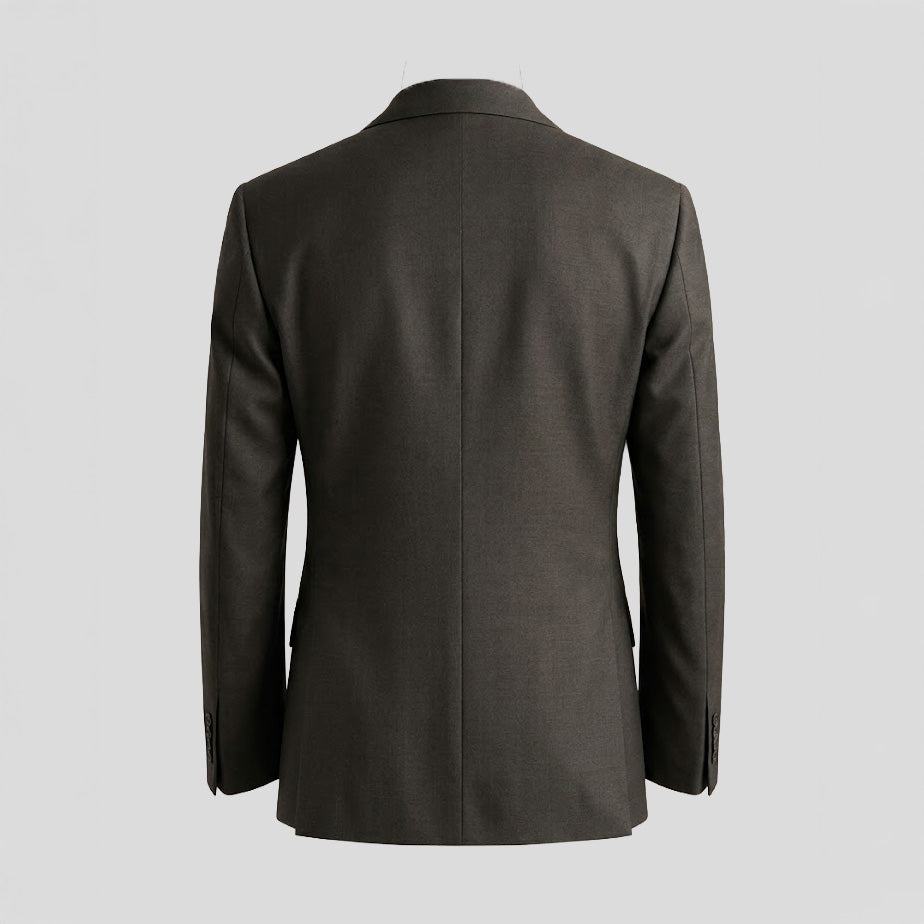 VIRGIN WOOL TUXEDO - OLIVE