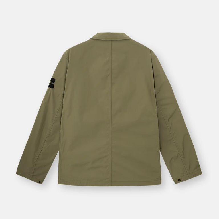 MICRO TWILL BLAZER WITH ZIP AND ANTI-DROP - MILITARY GREEN