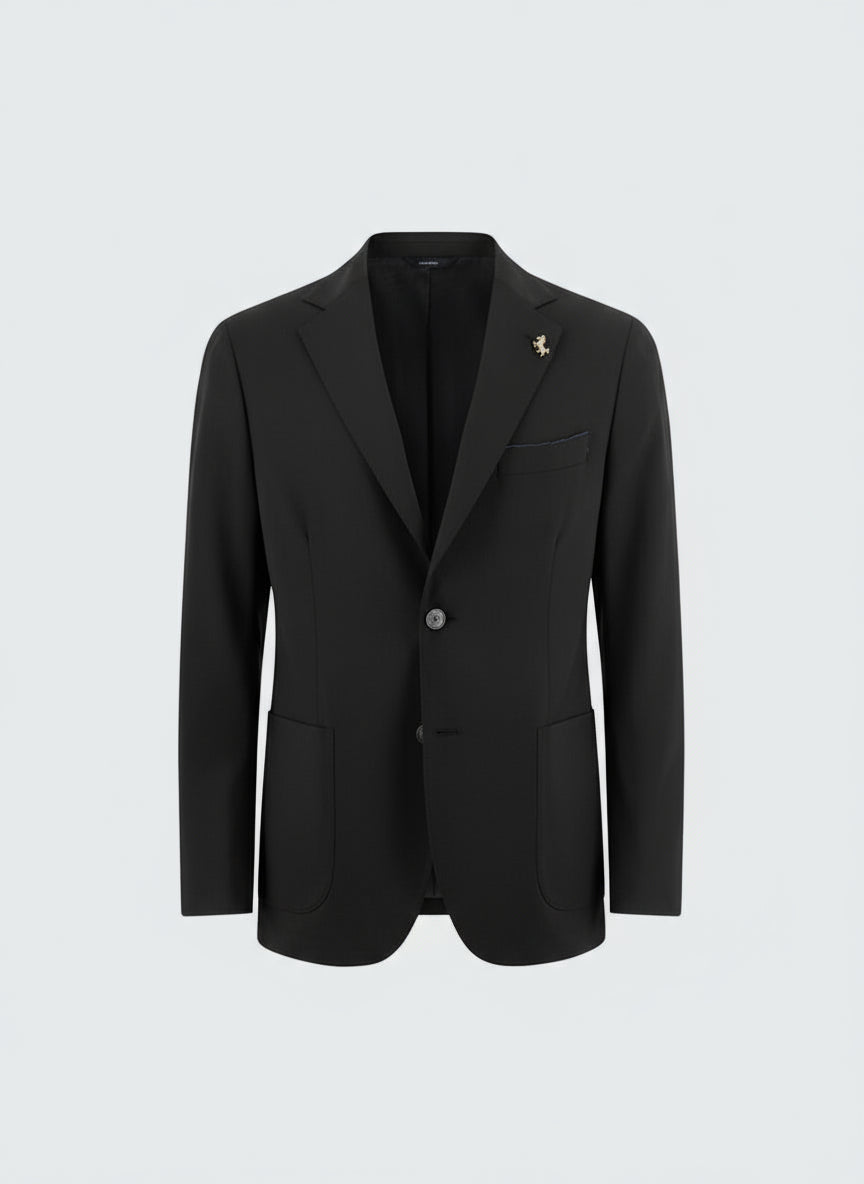 TOMBOLINI SUIT NAVY SB FLANNEL STRETCH