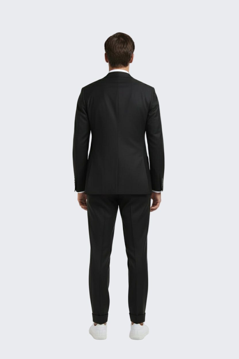 TOMBOLINI SUIT NAVY SB FLANNEL STRETCH