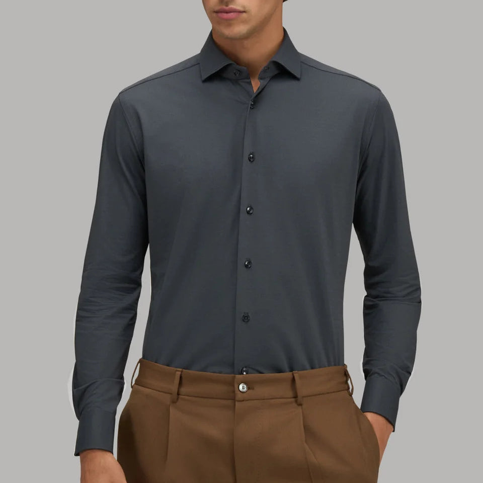 TAILORED ACTIVE SHIRT - DARK GREY