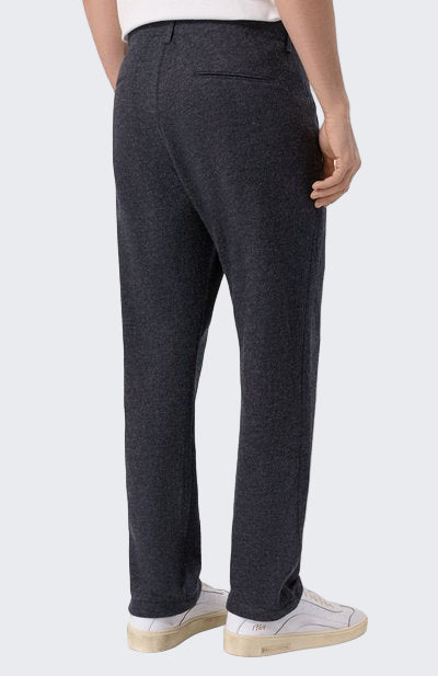 PANTALON EN LAINE HANNES ROETHER - GRIS TORNADO