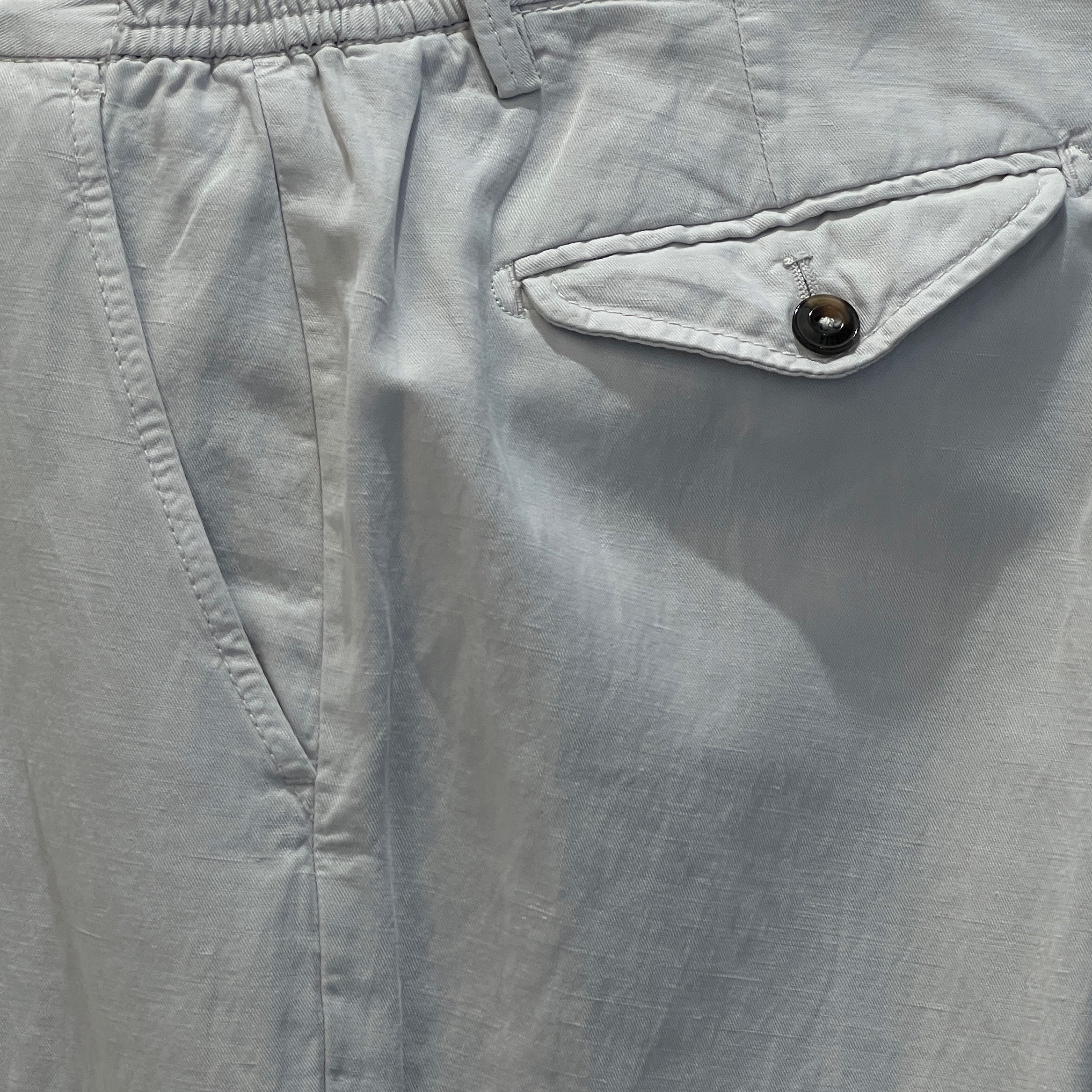 BG41 DRAWSTRING TROUSERS - GREY-BEIGE