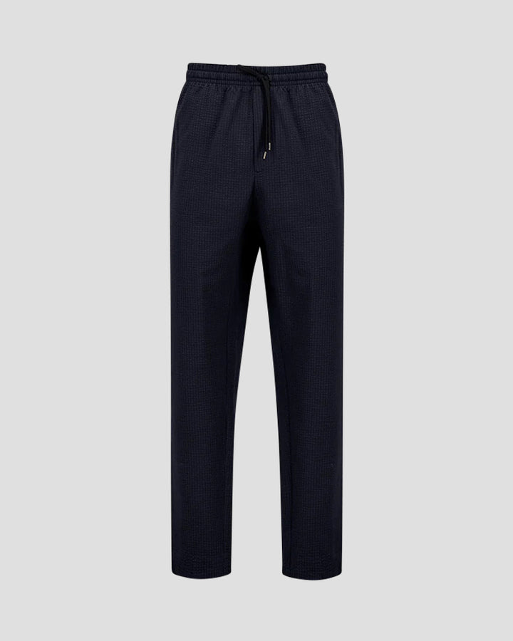 Jogging trousers coolmax seersucker - Dark blue