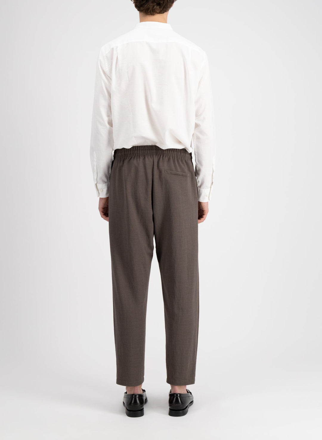 Pantalon confort en rayonne - gris ébène