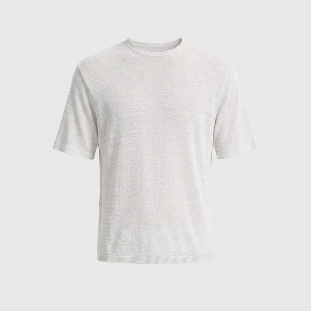 LINEN T-SHIRT  - ICE